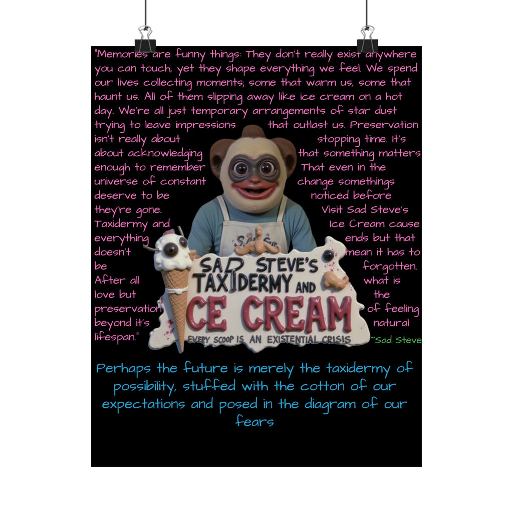 Sad Steve's Emotional Support Poster - Art, Inspirational Wall Decor, Unique Home Decor