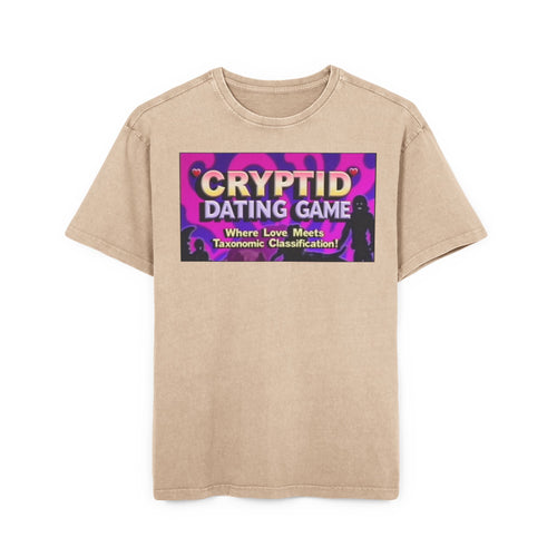 Cryptid Dating Game Acid Washed Oversized Tee