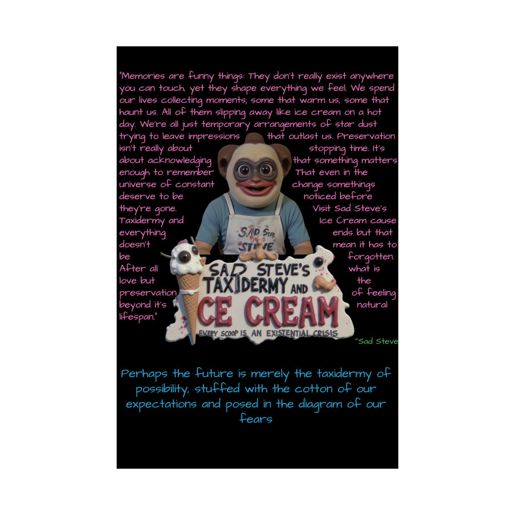 Sad Steve's Emotional Support Poster - Art, Inspirational Wall Decor, Unique Home Decor