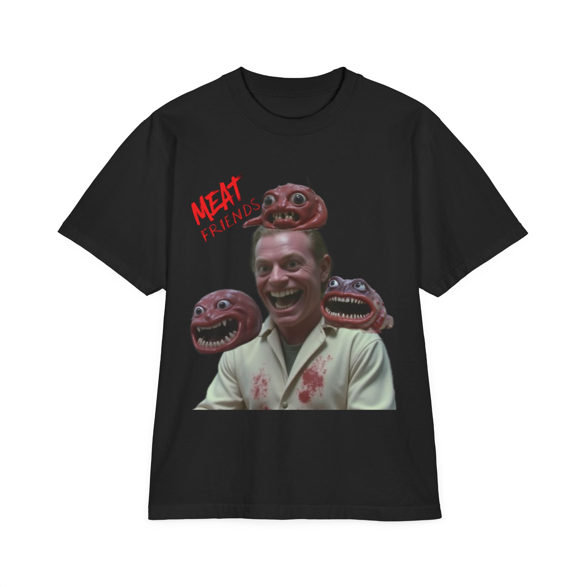 Meat Friends Funny Graphic Drop-Shoulder Tee