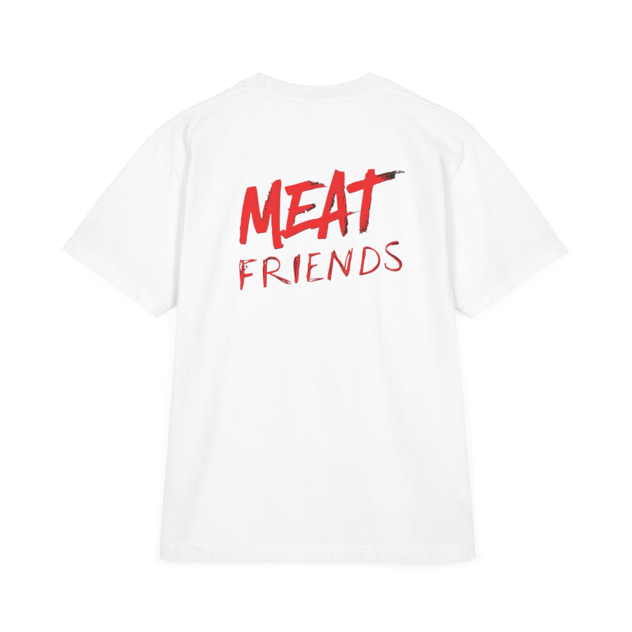 Meat Friends Funny Graphic Drop-Shoulder Tee