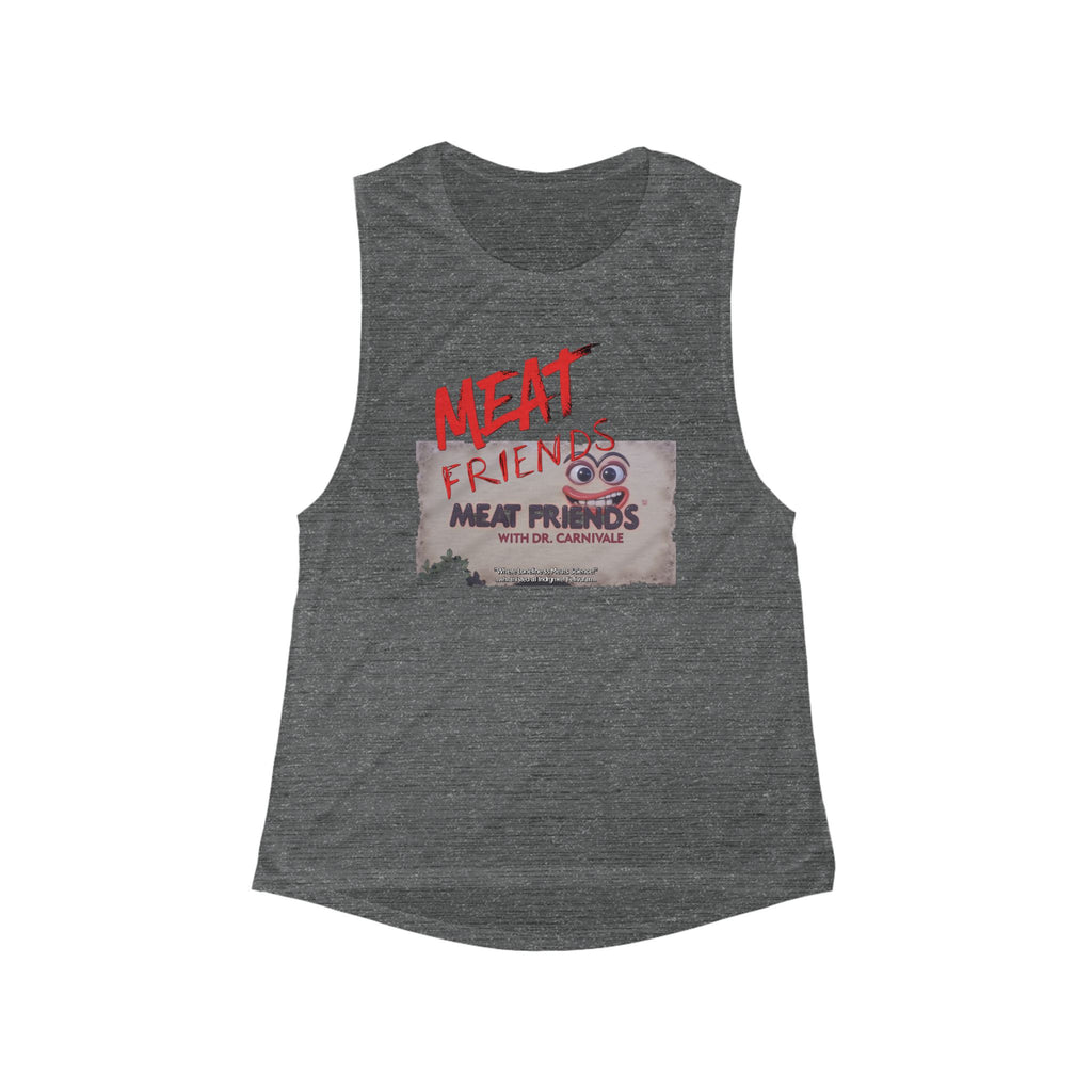 'MEAT Friends' Muscle Tank for Women – Great for BBQs and Casual Wear