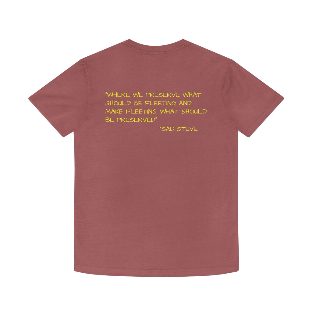 Unisex Faded Shirt - Sad Steve's Taxidermy & Ice Cream Design – Perfect for Quirky Gifts & Casual Wear