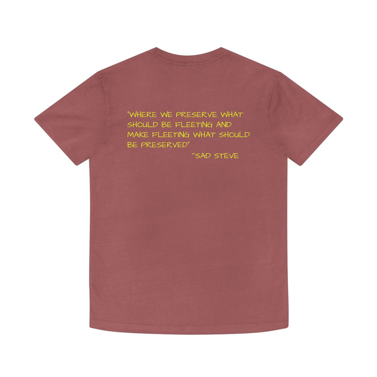 Unisex Faded Shirt - Sad Steve's Taxidermy & Ice Cream Design – Perfect for Quirky Gifts & Casual Wear