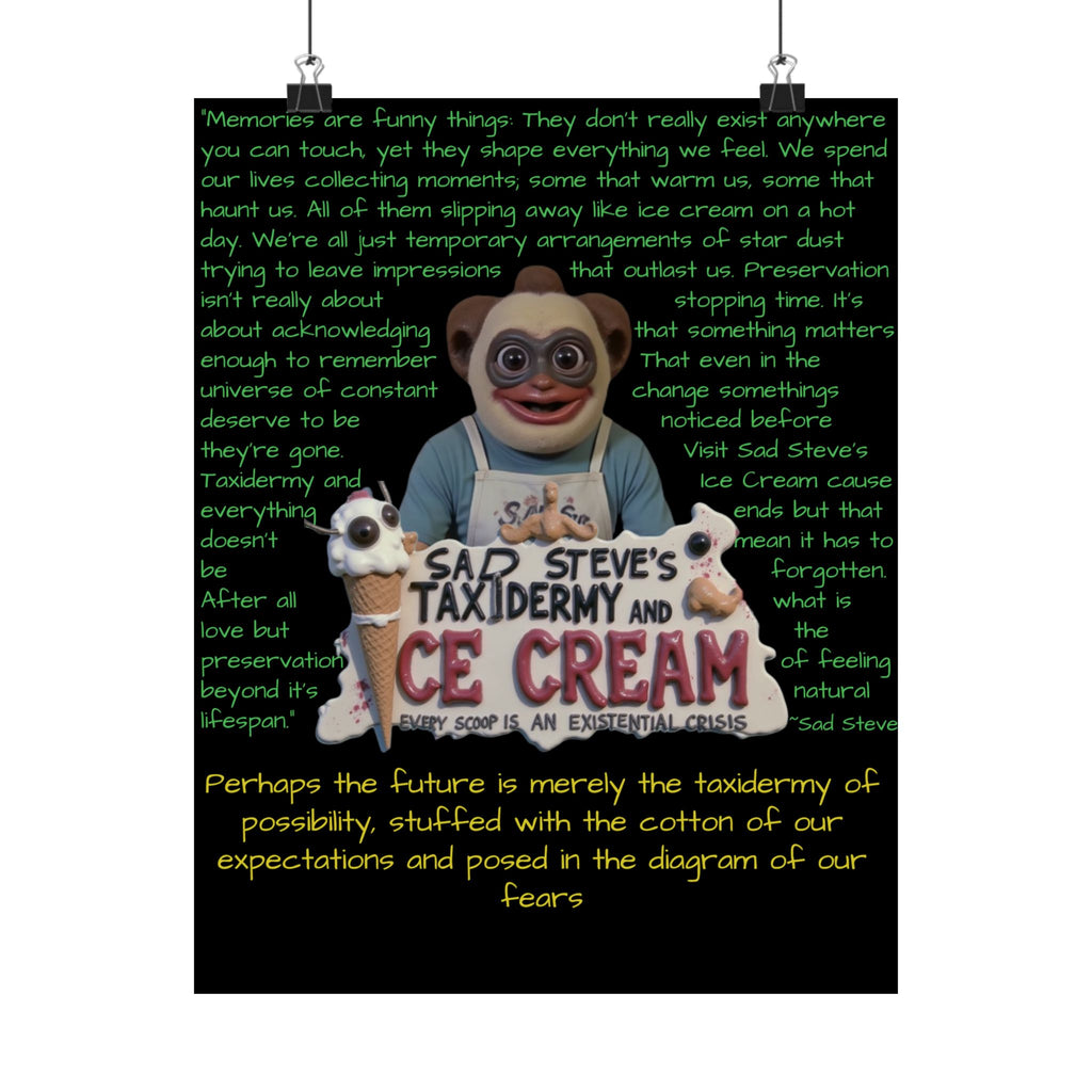 Sad Steve's Emotional Support Poster - Art, Inspirational Wall Decor, Unique Home Decor