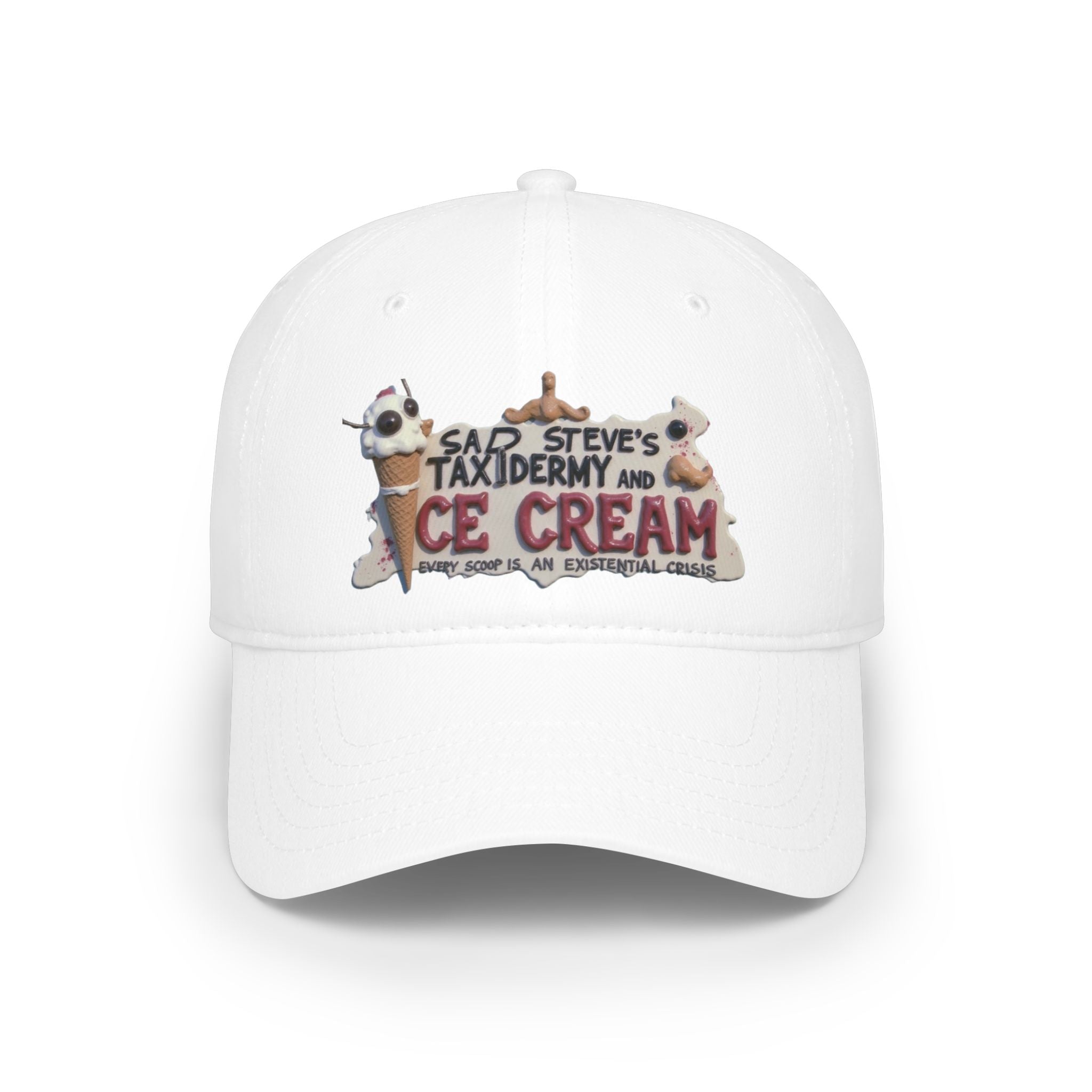 Sad Steve's Taxidermy and Ice Cream - Low Profile Baseball Cap