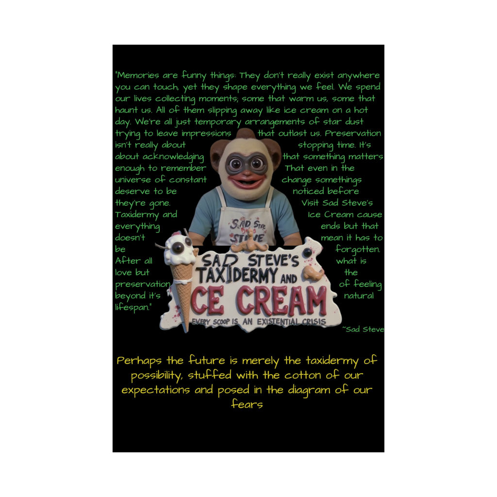 Sad Steve's Emotional Support Poster - Art, Inspirational Wall Decor, Unique Home Decor