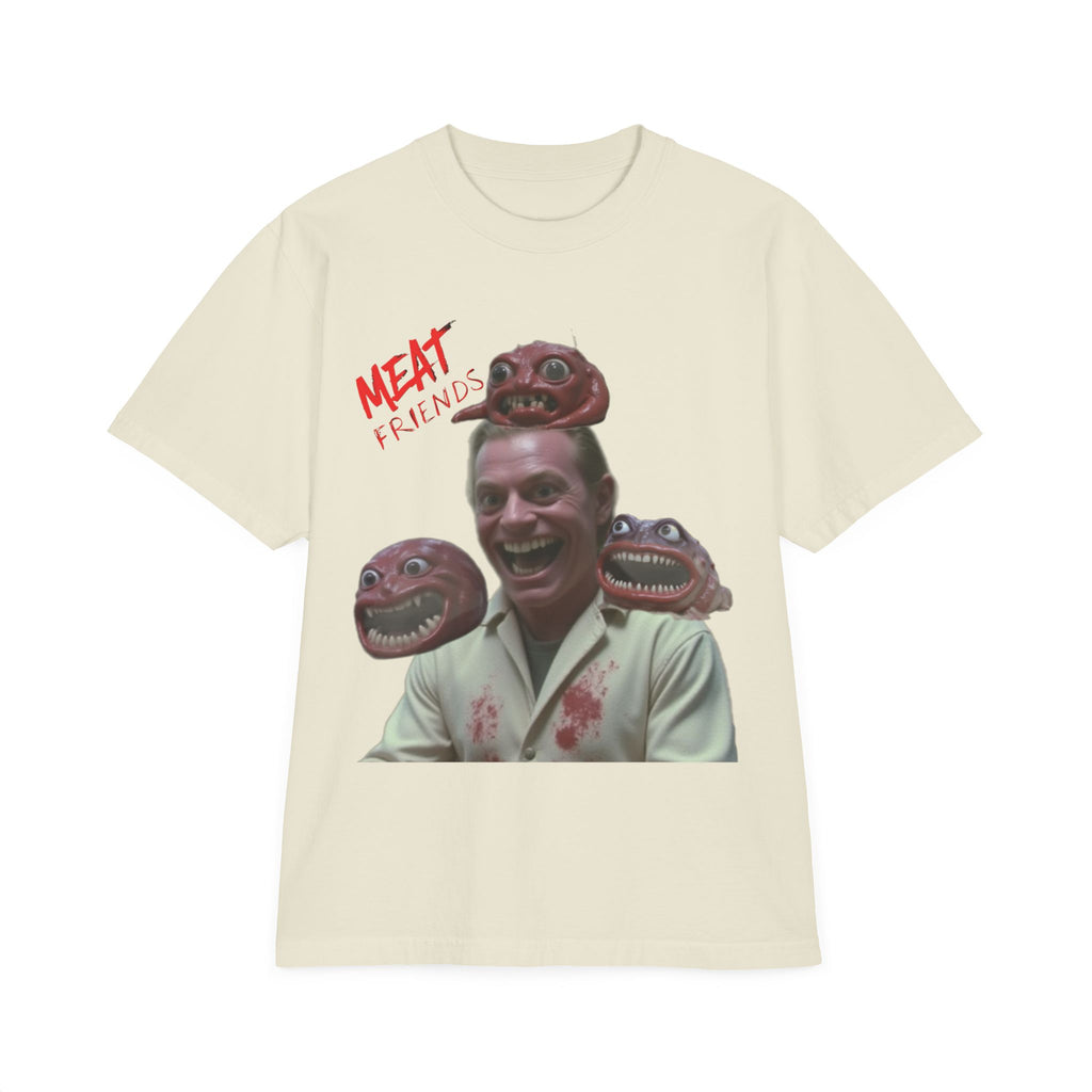 Meat Friends Funny Graphic Drop-Shoulder Tee
