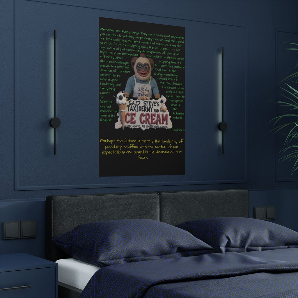 Sad Steve's Emotional Support Poster - Art, Inspirational Wall Decor, Unique Home Decor
