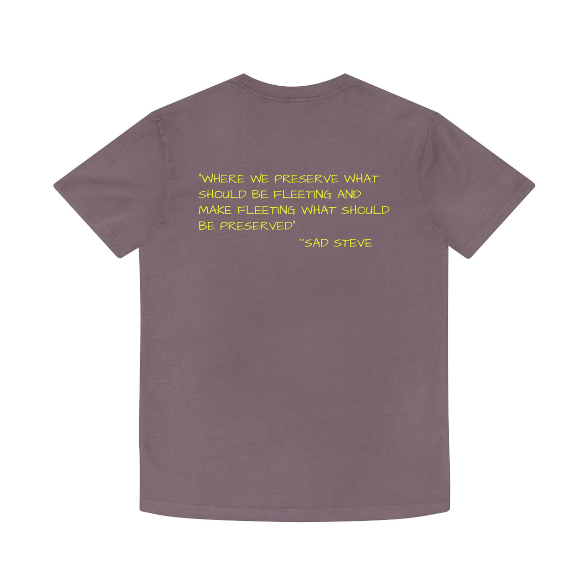 Unisex Faded Shirt - Sad Steve's Taxidermy & Ice Cream Design – Perfect for Quirky Gifts & Casual Wear