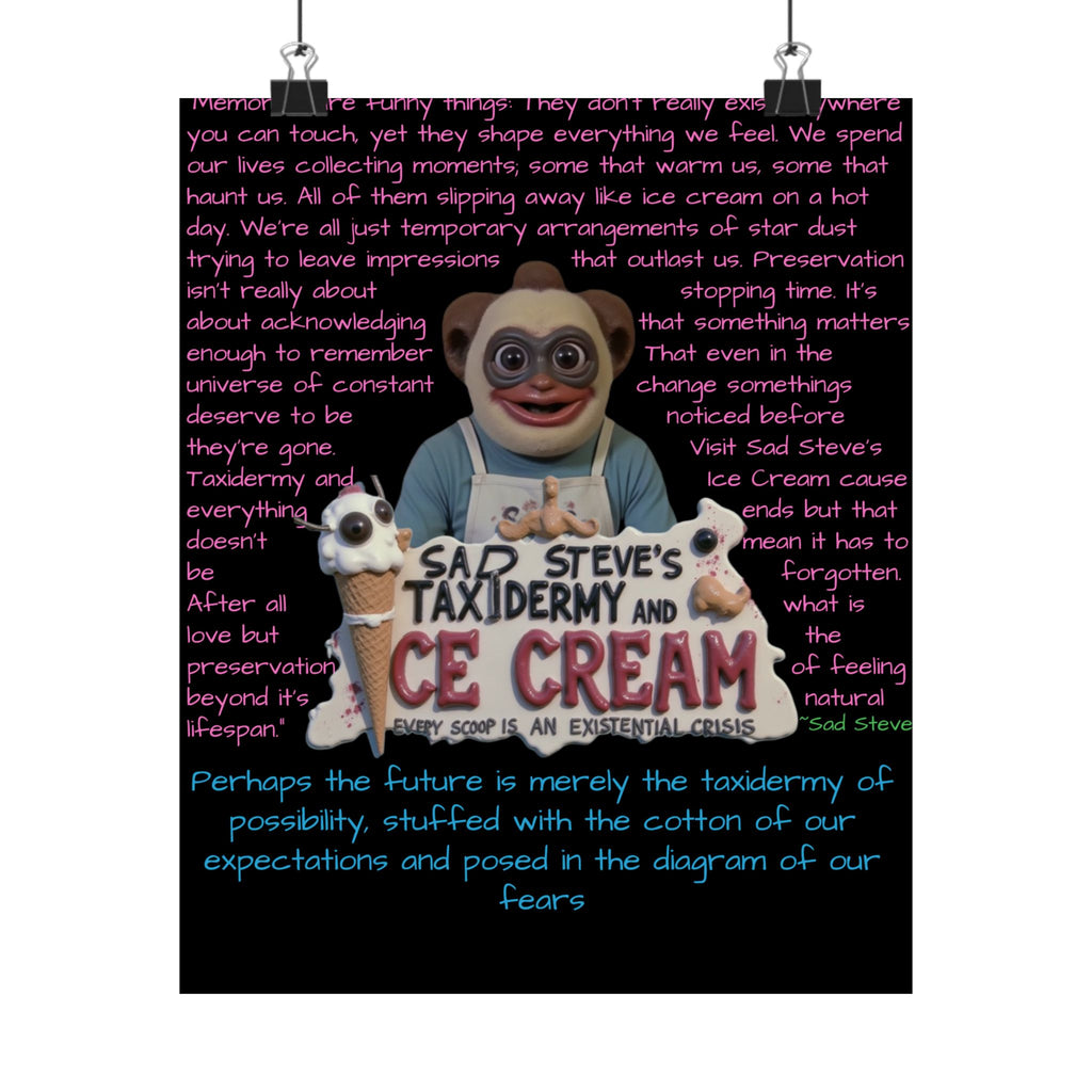 Sad Steve's Emotional Support Poster - Art, Inspirational Wall Decor, Unique Home Decor