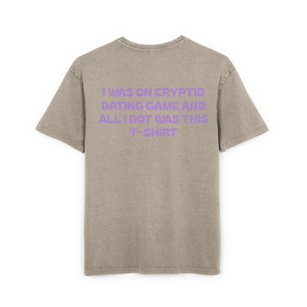 Cryptid Dating Game Acid Washed Oversized Tee