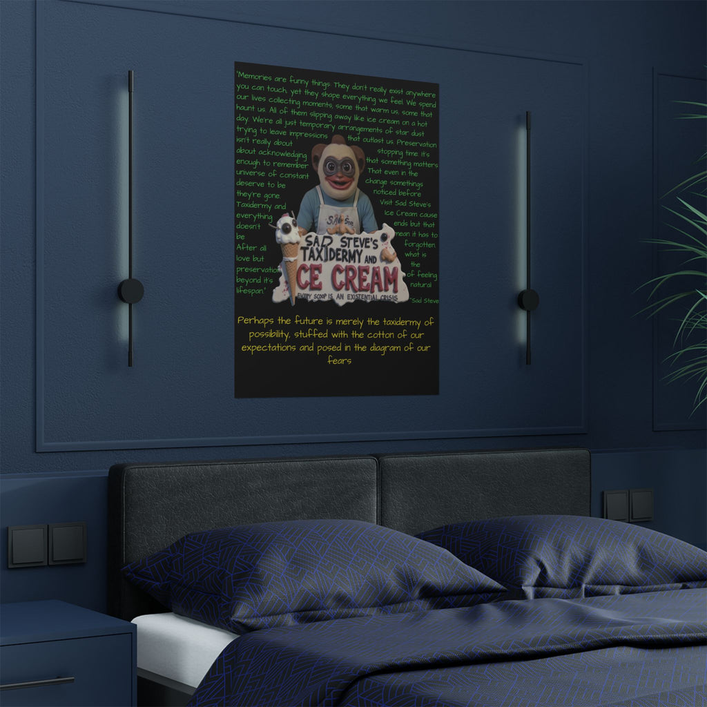 Sad Steve's Emotional Support Poster - Art, Inspirational Wall Decor, Unique Home Decor