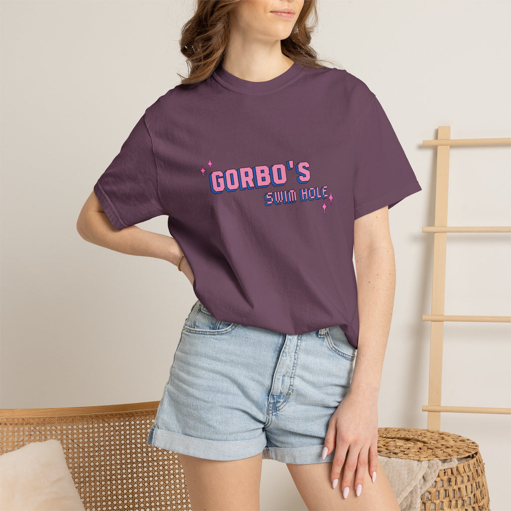 Unisex Garment-Dyed T-Shirt: Gorbo's Swim Hole Vintage Graphic Tee