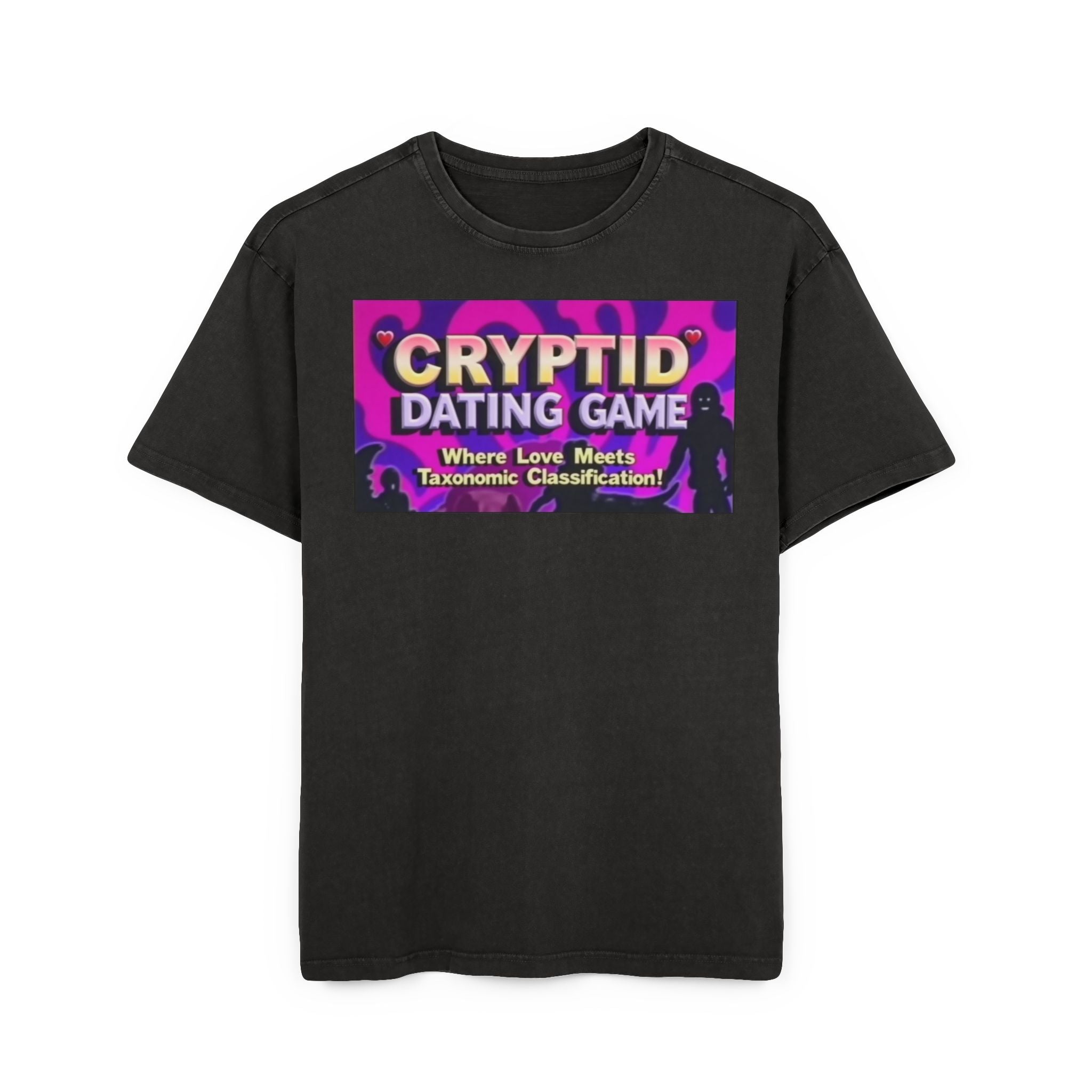 Cryptid Dating Game Acid Washed Oversized Tee